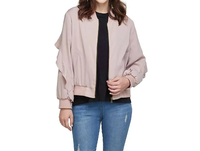 Holiday Sale Nolan Bomber Jacket In Blush