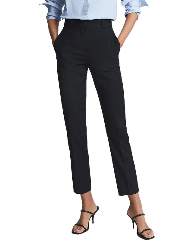 Score Big On Glamorous Red - Carpet Styles Reiss Hayes Slim Leg Tailored Wool-Blend Trouser