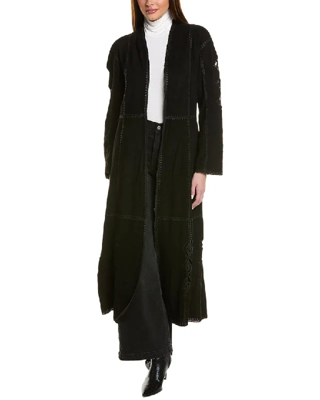 Shop Sale Items Adrienne Landau Carbon Suede Coat