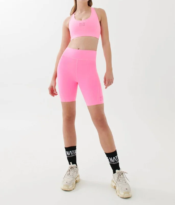 Trend Setting Wardrobe Half Time Short In Knockout Pink