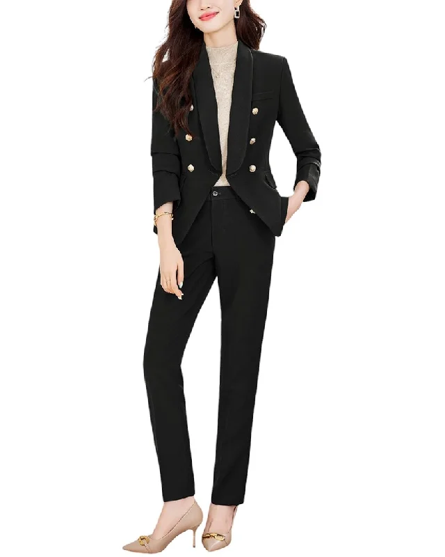 Trendy Street Style Clothing LIONELLO SALVI 2pc Blazer & Pant Set