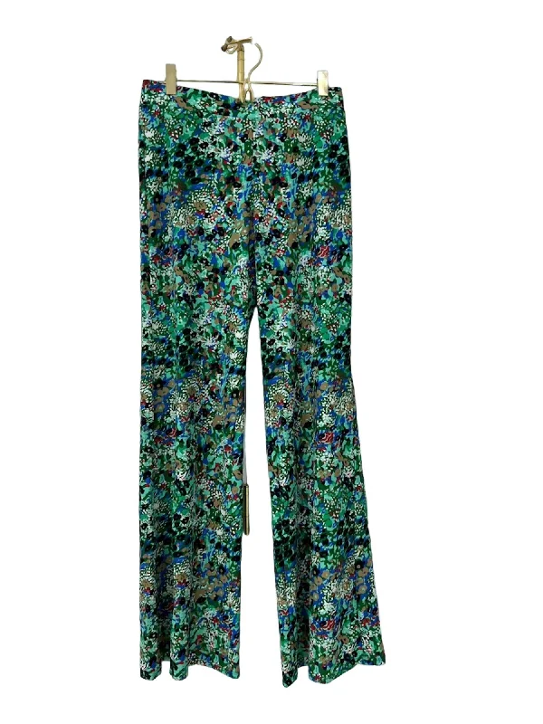 Trend Alert Trixie Pant In Watercolor Floral Green