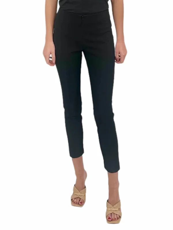 Trend Forward Threads For Her Zip Front Calvary Twill Pant In Black