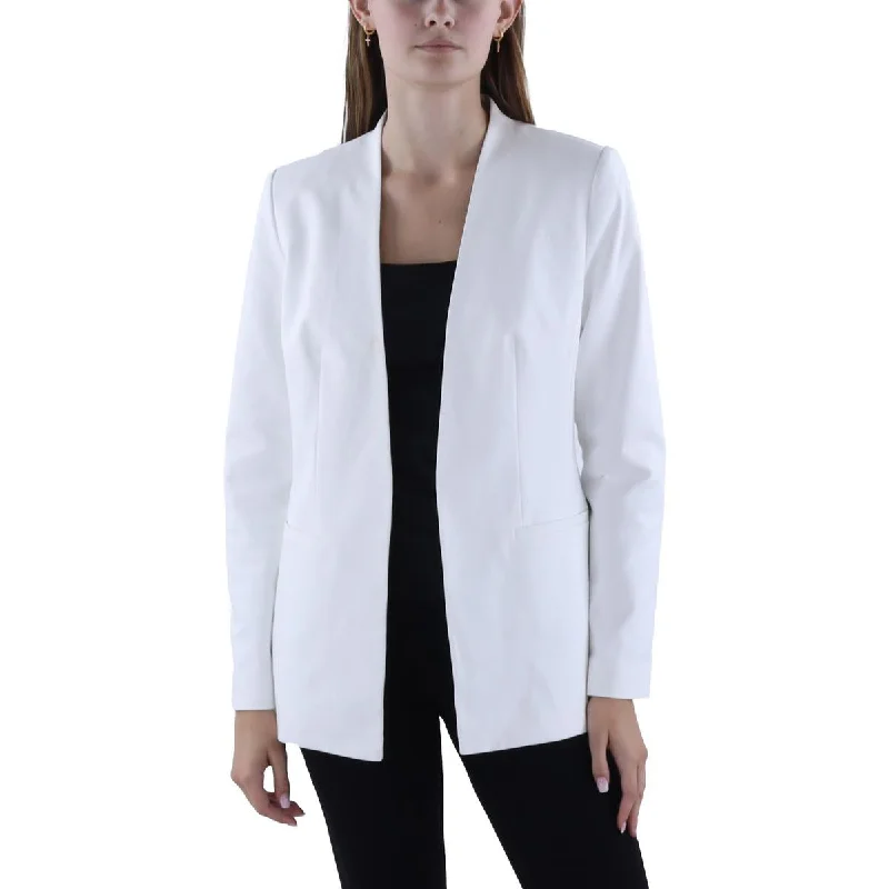 Spring Wardrobe Womens Office Business Collarless Blazer