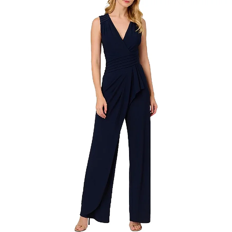 Fashion-Forward Womens Pintuck Wide Leg Jumpsuit