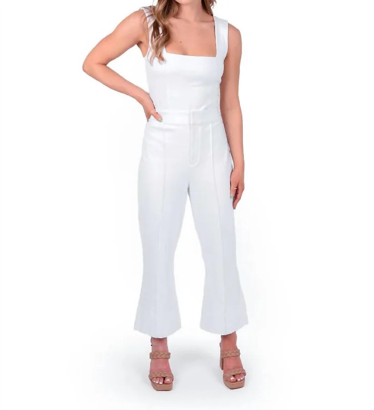 Casual Chic Saylor Pant In White Ponte