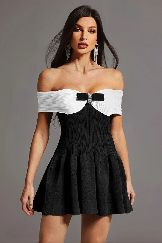 From Casual To Classy Ellie Strapless Bow Mini Dress