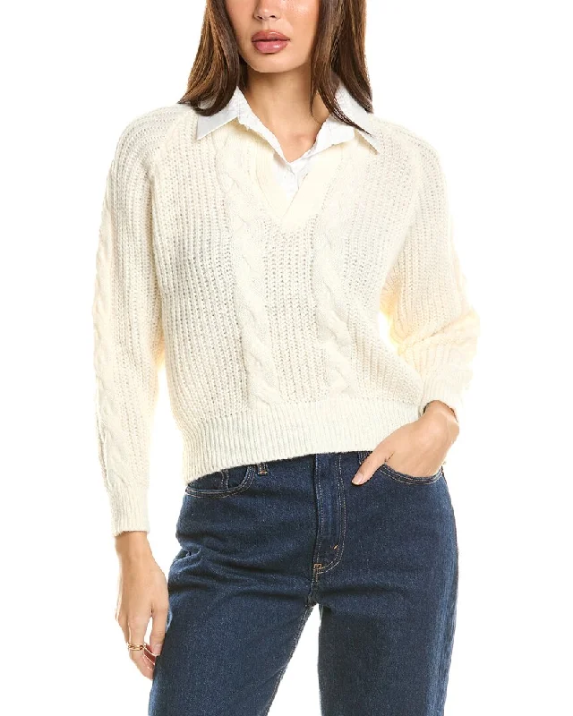 Fashion Forward Femme Seraphina Layered Sweater