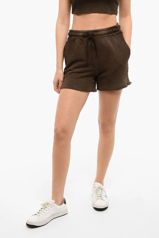 Trendy Women's Collection Cotton Citizen Frayed Shorts with Drawstring