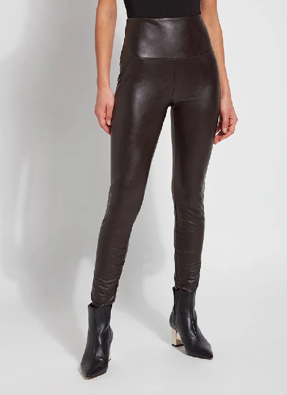 Trend Forward Threads Textured Leather Legging (28.5" Inseam)