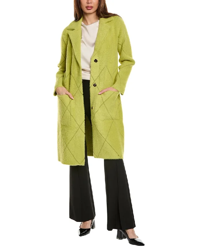 Trendy Fashion Sale Joseph Ribkoff Fuzzy Eyelash Coat