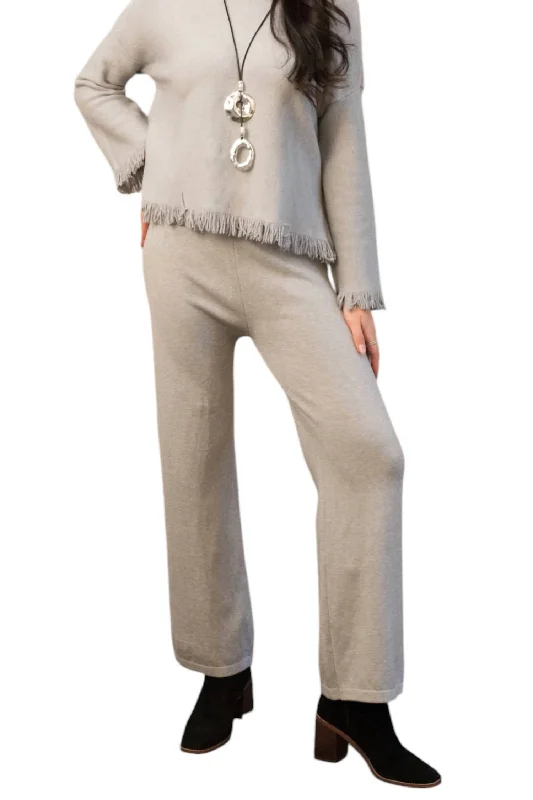 From Casual To Classy Knit Pant In Gray