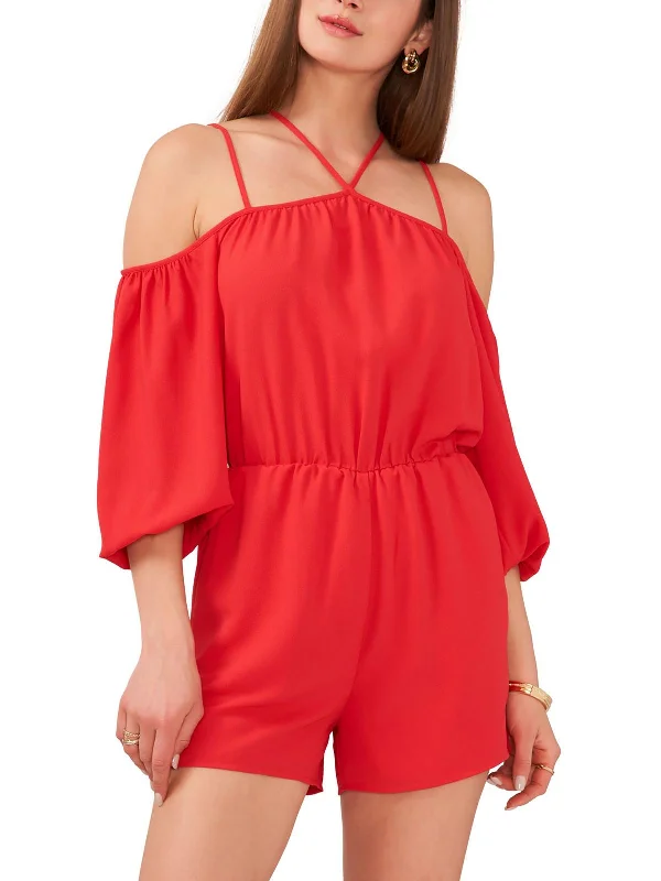 Latest Fashion Womens Strappy Cold Shoulder Romper