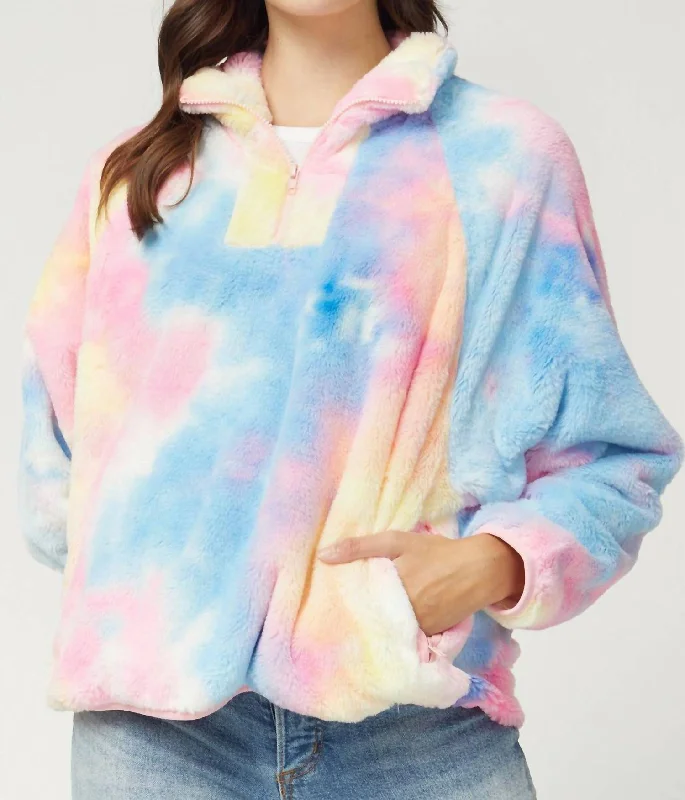 Latest Fashion Cotton Candy Pullover In Tie-Dye Print