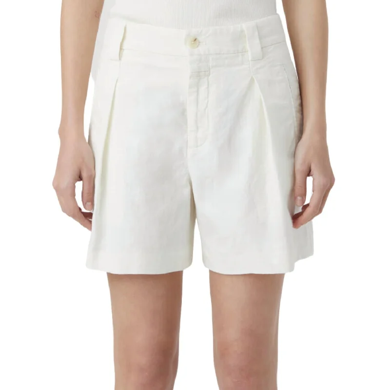 Contemporary Elegance Idabel Shorts In Ivory