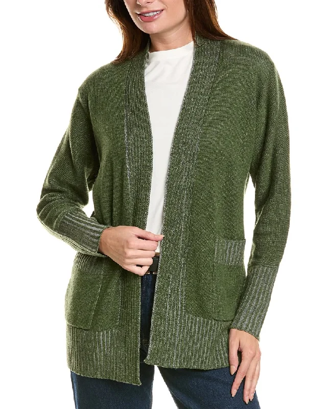 Exclusive Discount Forte Cashmere Plaited Wool & Cashmere-Blend Cardigan