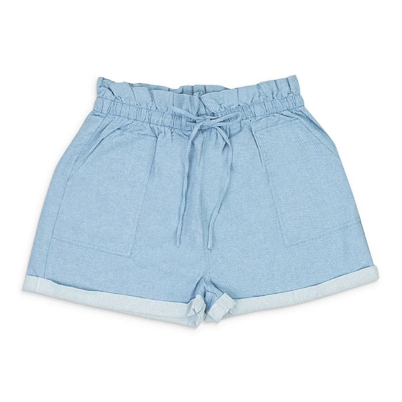 Trend Leading Collection CALLIPYGIAN PAPERBAG BLUE SHORTS