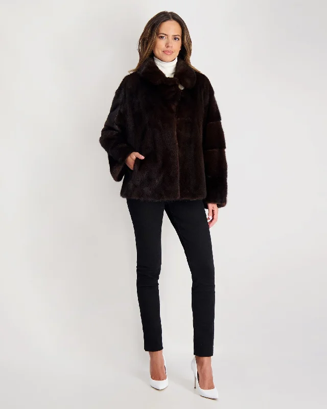 Fashion-Forward Mink Jacket