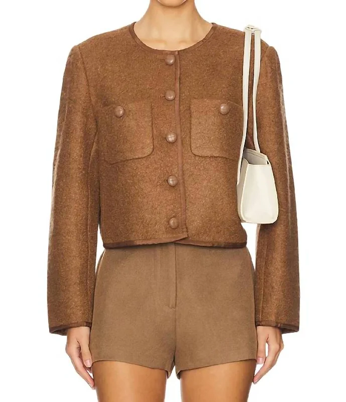 Huge Markdowns Calliope Jacket In Nutmeg