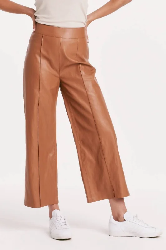 Fashion Frontiers Sparkle Saddle Wide Leg Pants In Khaki