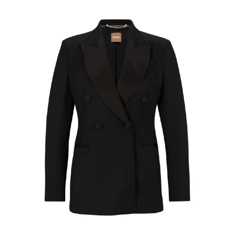 Bid Farewell To The Old Season Slim-fit tuxedo jacket in wool-blend twill