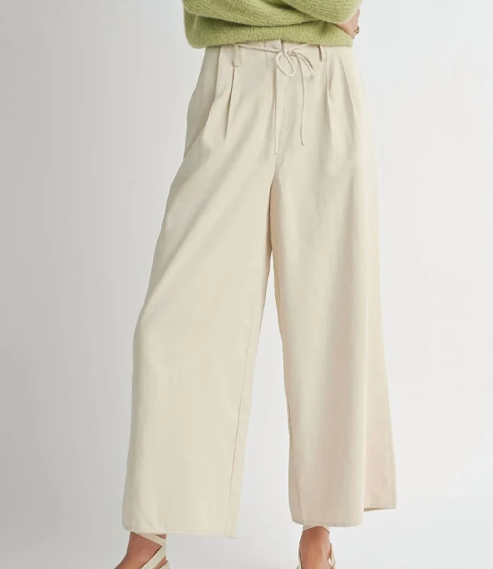 Flash Sale Fever Past Midnight Wide Leg Pants In Cream