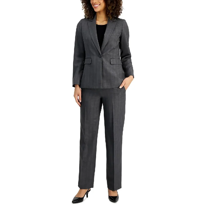 Vintage Retro Party Wear Petites Womens 2 PC Business Pant Suit