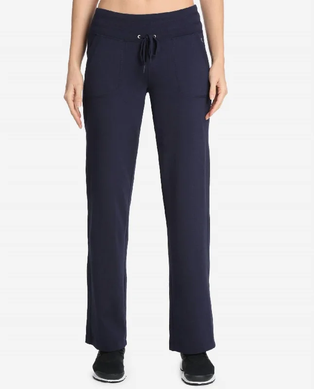 High End Women's Wear Essentials Drawcord Pants In Midnight Navy