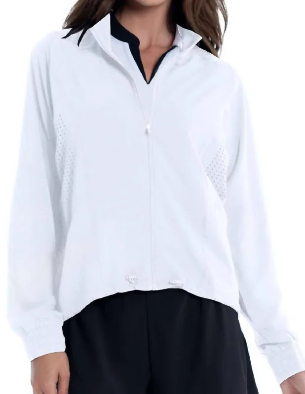 Save On Classic Elegant Styles Moisture Wicking Jacket In White