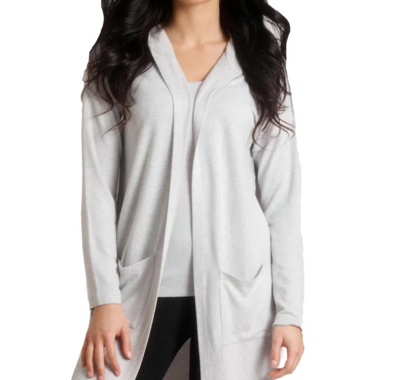 Hot Trends Supersoft Hooded Duster In Frost