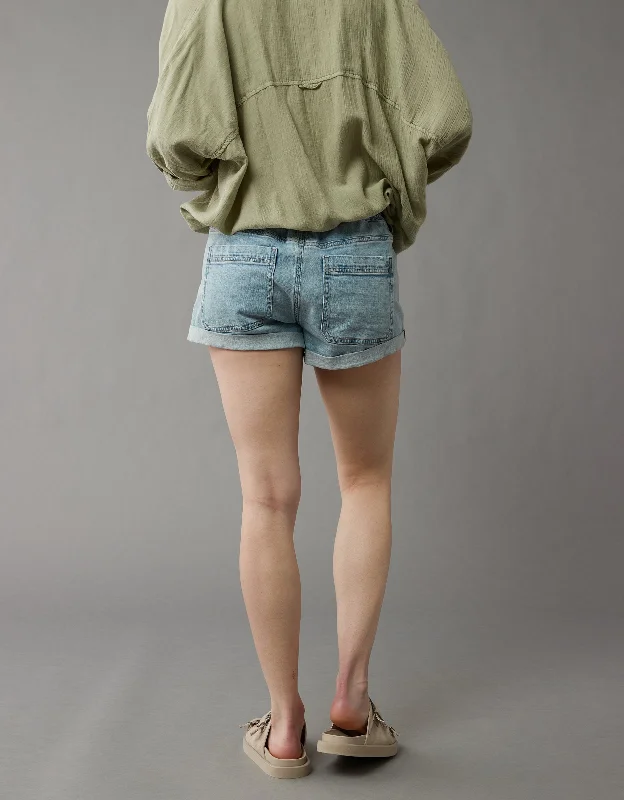 Additional Time-Limited Offers AE Dreamy Drape Stretch Denim Easy Shortie