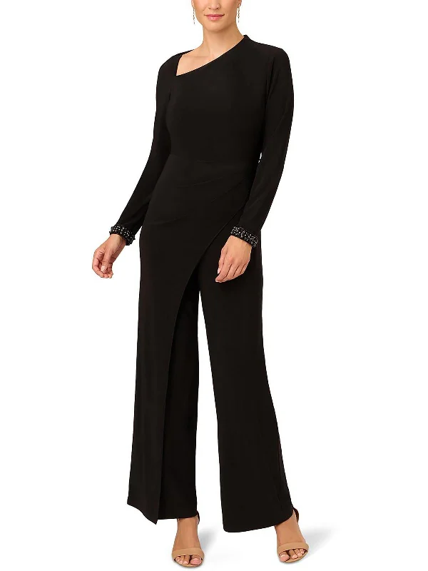 All Season Fashion Collection Womens Asymmetric Wide Leg Jumpsuit