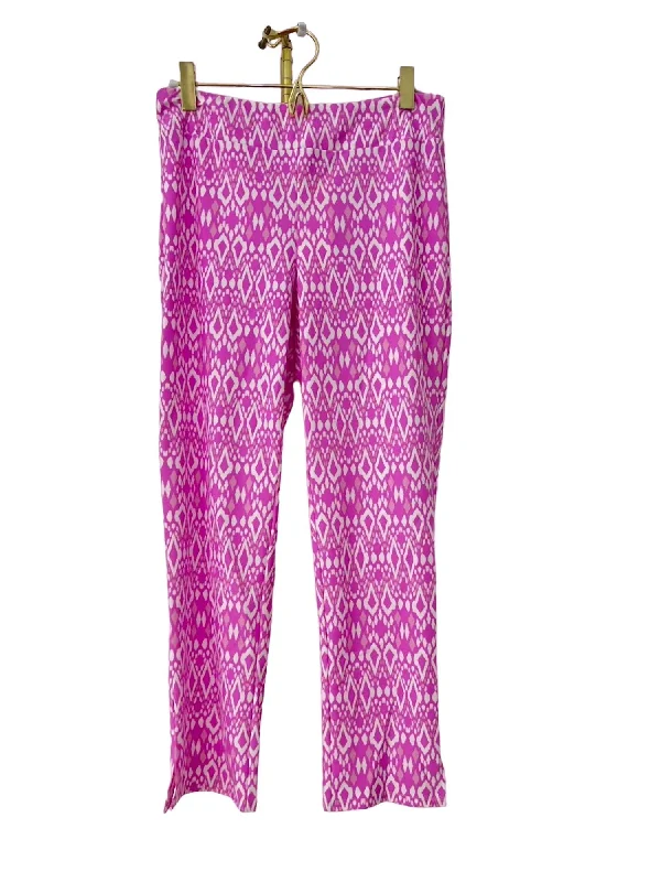 Day-To-Night Styles Lucia Pant In Diamond Ikat Begonia Pink