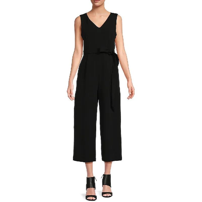 Limited - Time Bundle Womens Belted Cropped Jumpsuit