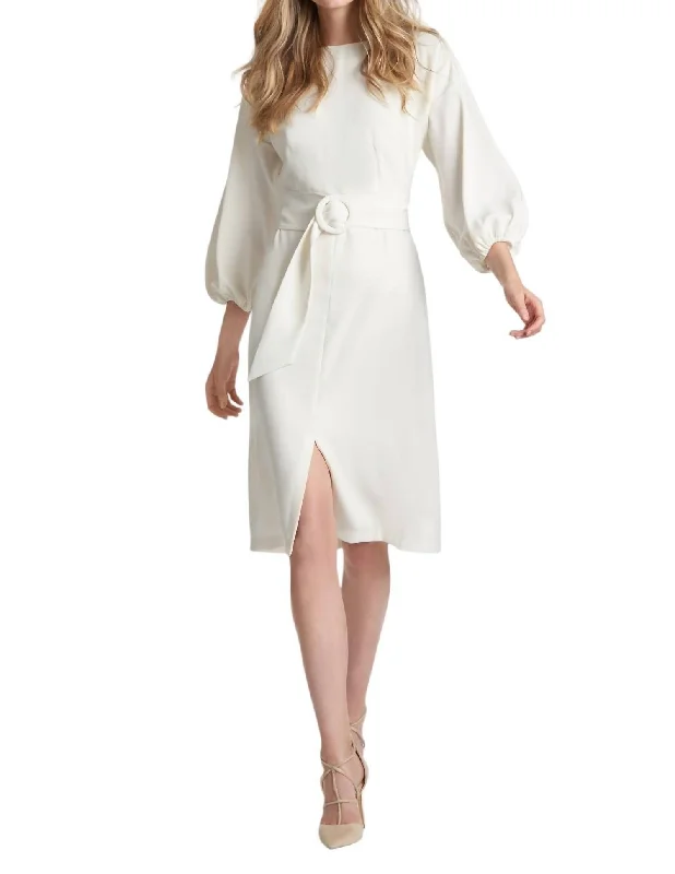 Stylish Savings Annie Dress In Ivory