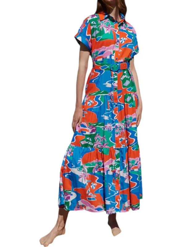 Trendy Threads Antibes Dress In Isla Bonita