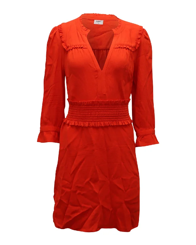 The Good Stuff Ba&Sh Grenadine Lady Dress in Red Viscose