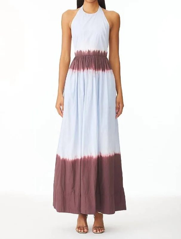 Classic Women's Fashion Blair Dip Dye Maxi In Fudge & Sky Blue