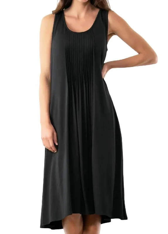 Elegant Styles Day After Day Dress In Black