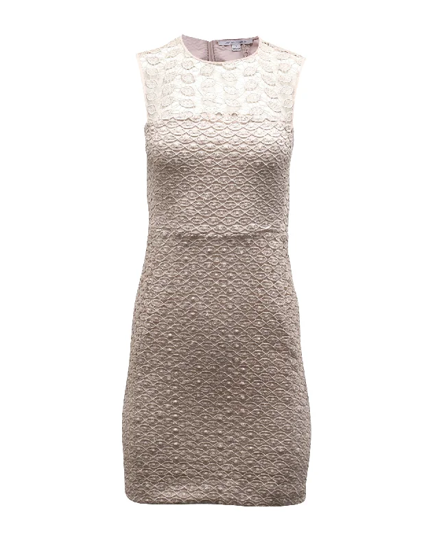 New Season Fashion Preview Diane Von Furstenberg Lace Dress in Pink Polyester