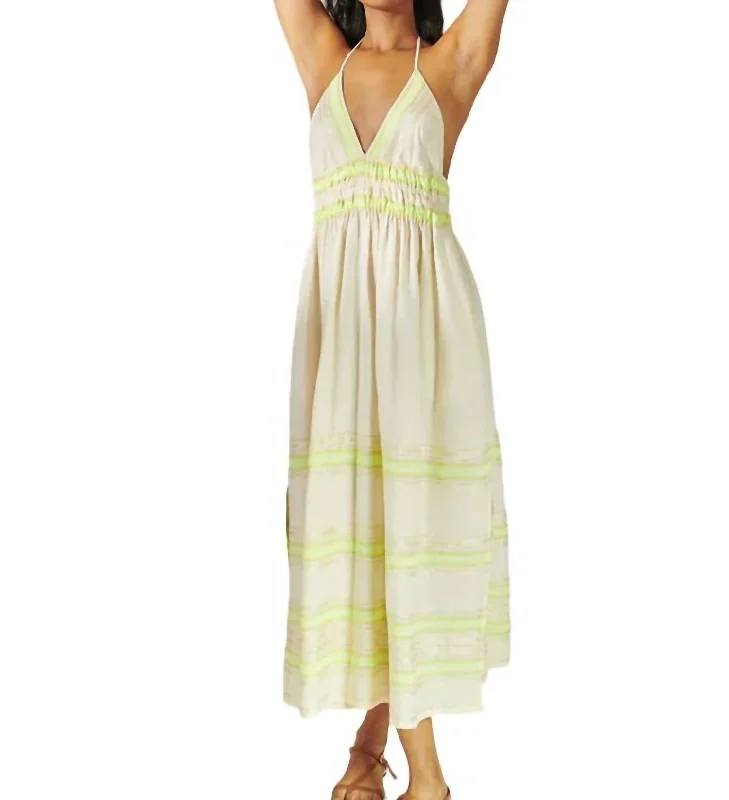 Seasonal Sale Gete Triangle Dress In Lomi Keylime