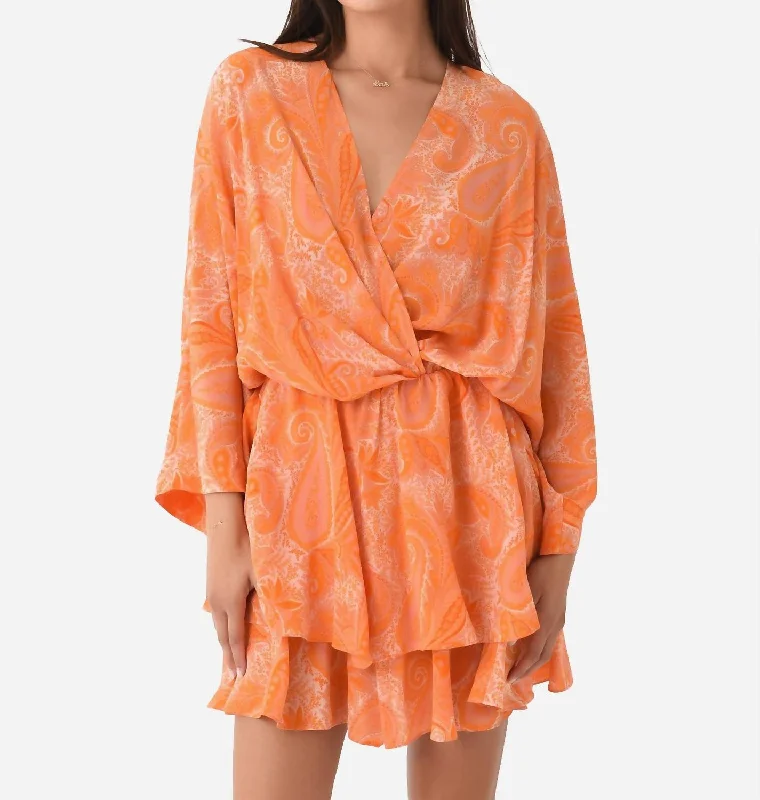 Cool Prices Hailey Silk Dress In Corail