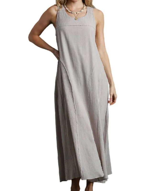 Trendy Urban Attire Knit Dress In Grey