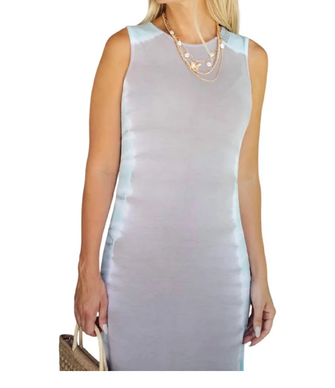 Runway Inspired Wear Lining Dress In Grey