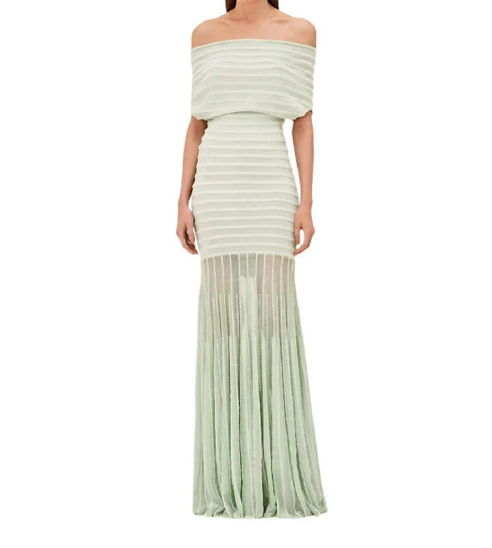 Dreamy Draping Marce Dress In Mint