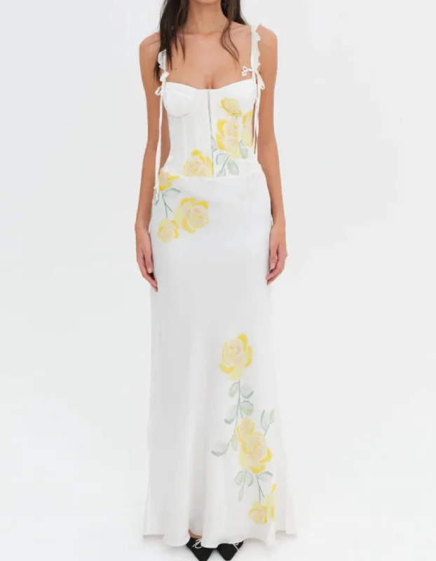 Early Access To Art Deco Styles Sale Millie Dress In Yellow