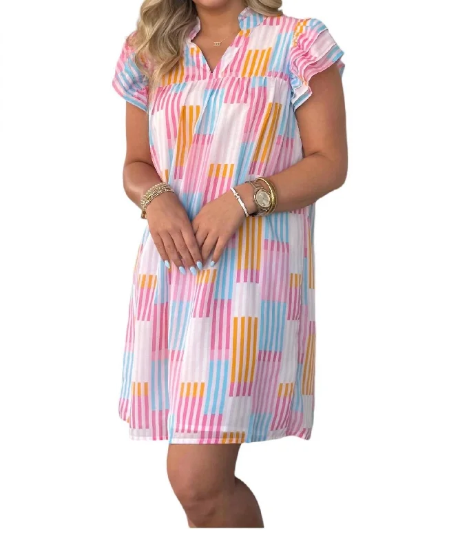 Casual Wear Scarlet Dress In Boardwalk Pink