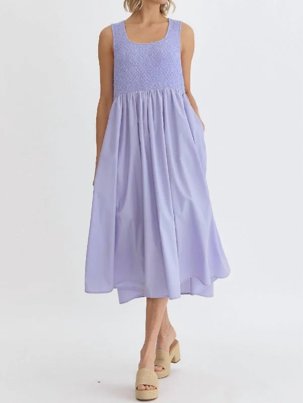 Limited Time Scoop Neck Dress In Periwinkle