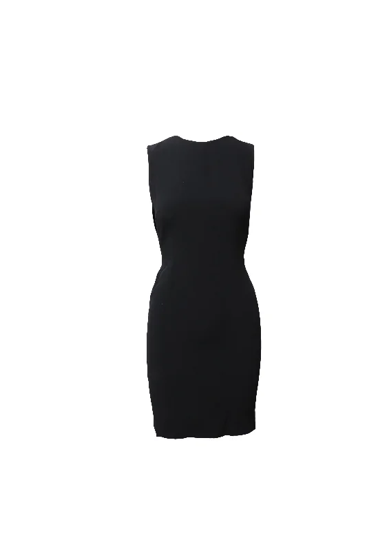 Chic And Comfortable Stella McCartney Backless Shift Dress in Black Rayon