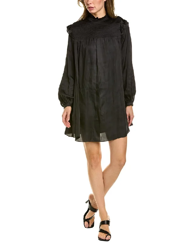 Premium Fashion The Kooples Smocked Yoke Shift Dress